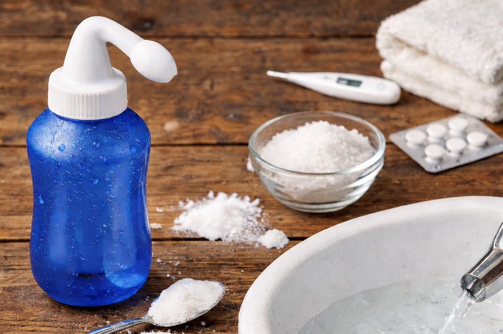 Natu­rally effec­tive? Nasal irri­ga­tion with saline